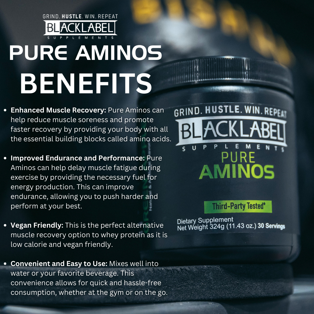 PURE AMINOS | Essential Amino Acid Supplement for Performance & Recovery